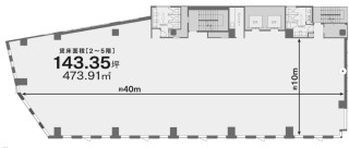 MIYAMASU TOWER(旧:(仮称)渋谷一丁目プロジェクト)基準階図面